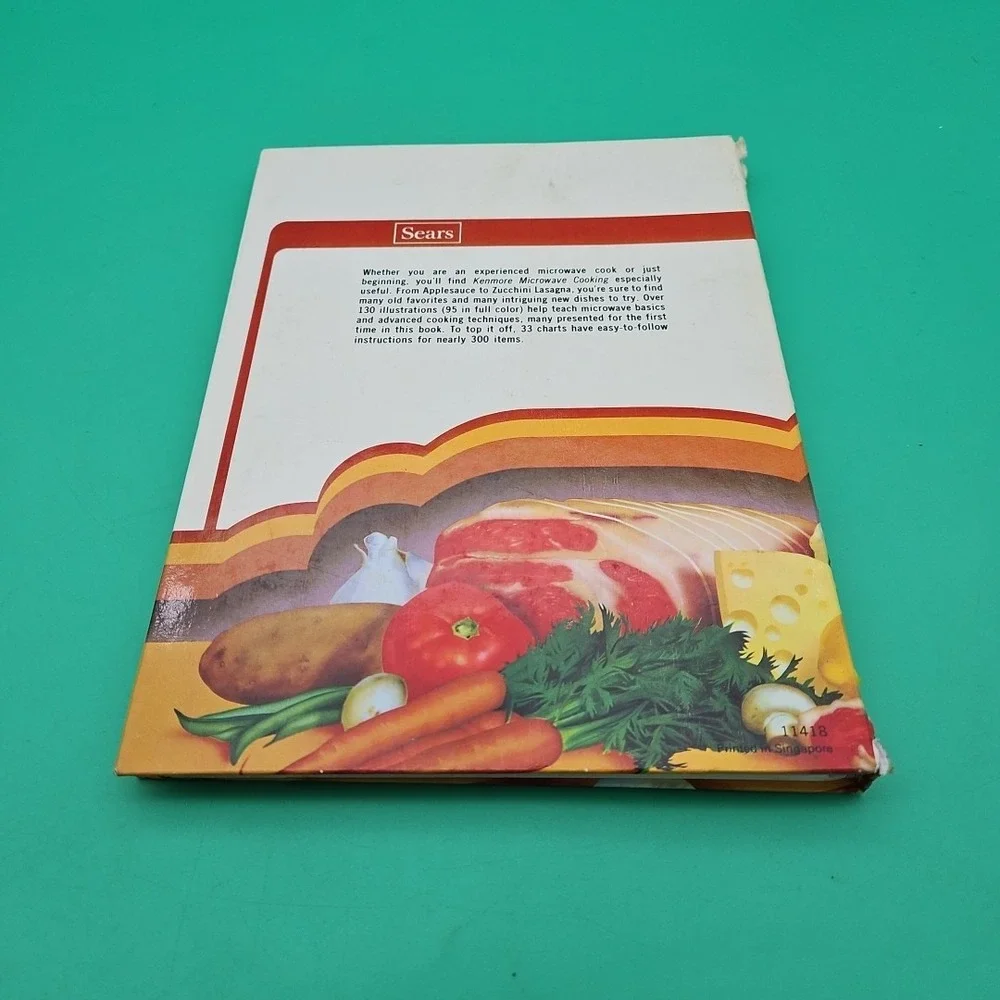 Sears Kenmore‎ Microwave Cooking Spiral Hardcover Cookbook 6th Printing 1983